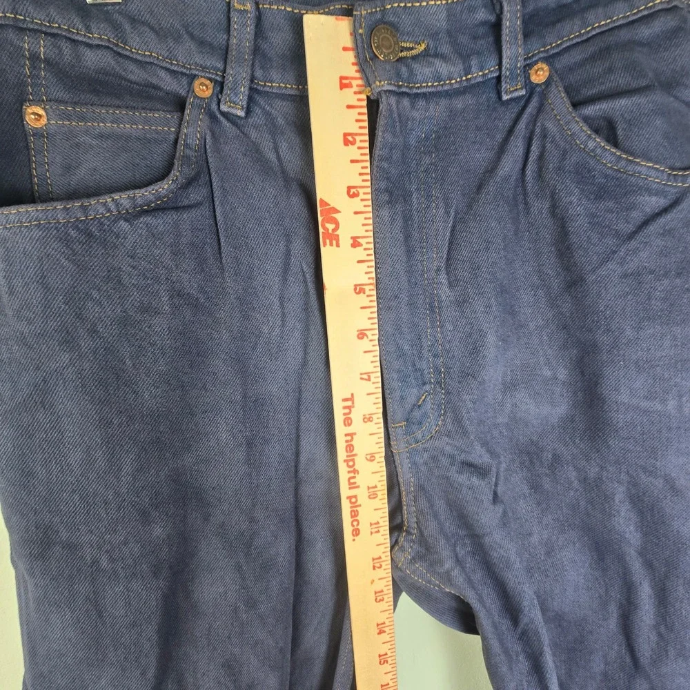 Vintage Levis 619 Orange Tab Jeans Mens 34x30 Dark Indigo Straight Leg Denim